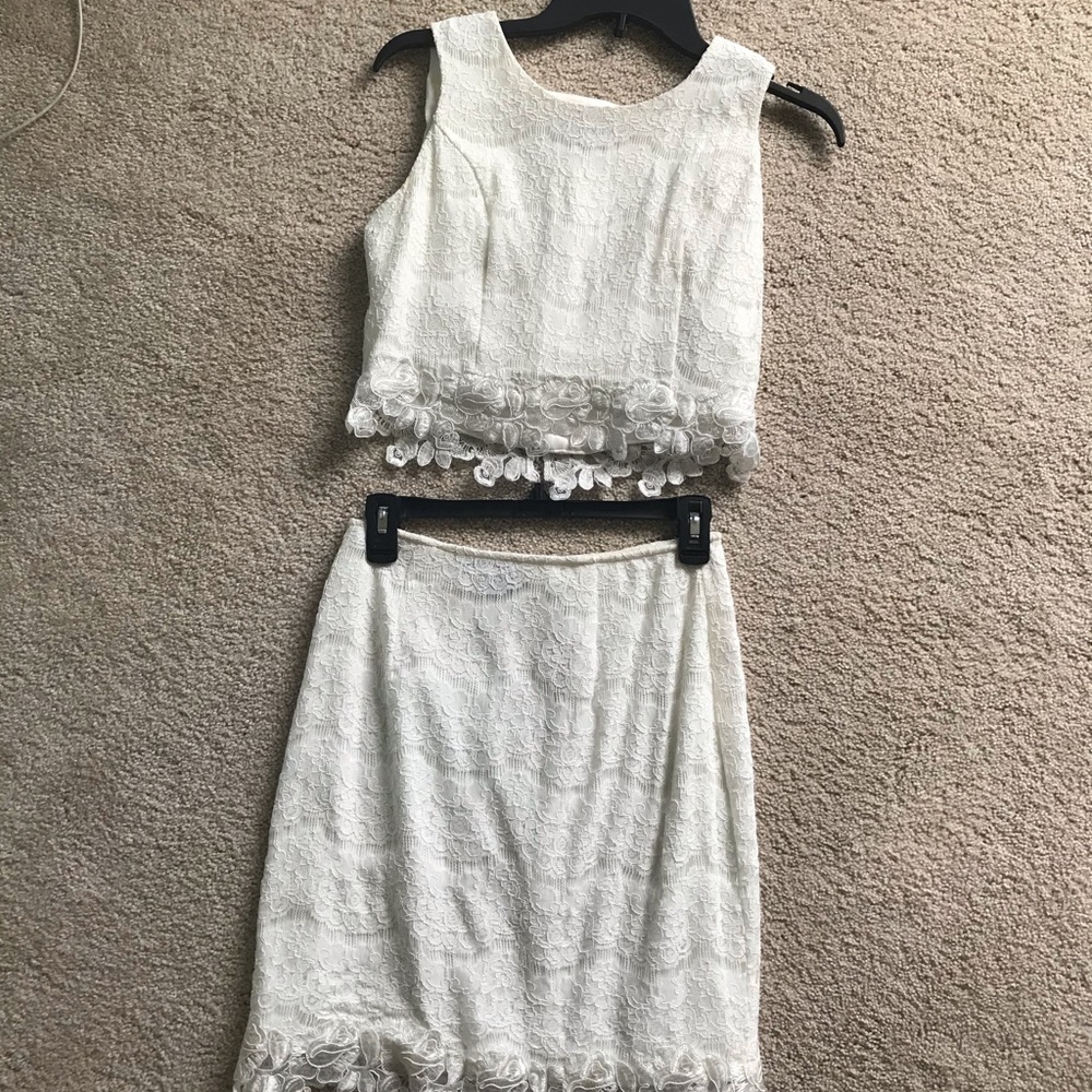 Two piece lace dress